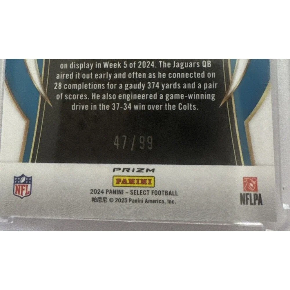 2024 Panini Select #98 Trevor Lawrence Red Prizm #/99